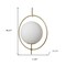 Homeroots White Single Metal Dimmable Ceiling Light With White Shades 611620 - alternate 2