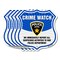 Signmission Neighborhood Crime Watch Shield Sign We, 12 inch X 12 inch, Aluminum Metal Sign, 5PK SHI-A-5Pack-12-388 - alternate 1