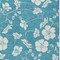 Homeroots 10' X 14' Turquoise Ivory And Gray Floral Washable Indoor Outdoor Area Rug 599933 - alternate 3