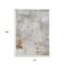 Homeroots 10' X 14' Beige Gray And Khaki Abstract Washable Indoor Outdoor Area Rug 618081 - alternate 3