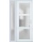 Vdomdoors Front Exterior Prehung FiberGlass Door Frosted Glass / Manux 8552 White Silk / Sidelight Exterior W MANUX8552EXD-WS-W36+14 x H80-RH - alternate 1