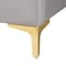 Baxton Studio Acosta Glam and Luxe Light Grey Velvet Seashell-Headboard Queen Size Platform Bed 251-13775-ZORO - alternate 2