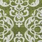 Homeroots 8' X 10' Green And Ivory Damask Washable Indoor Outdoor Area Rug 614428 - alternate 3