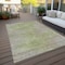 Homeroots 9' X 12' Sage And Artichoke Green Abstract Washable Indoor Outdoor Area Rug 587228 - alternate 2