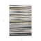 Homeroots 3' X 5' Gray Ivory And Beige Striped Washable Indoor Outdoor Area Rug 597325 - alternate 3