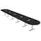 Skutchi Designs 22 Person Conference Table With Power Unit | 22' Racetrack Table | Harmony Series HAR-RAC-48X264-T-U999ST19-ESIL - alternate 1