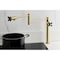 Kingston Brass Deck Mount Pot Filler Faucet, Brushed Brass KS4707PKX - alternate 3