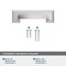 Amerock Appoint 3 in & 3-3/4 in 76mm & 96 mm Center-to-Center Polished Chrome Cabinet Cup Pull BP3676226 - alternate 3