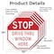 Signmission Stop Drive-thru Window Here, 10 inch X 10 inch, Aluminum Metal Signs, 5PK OC-A-5Pack-10-254 - alternate 2