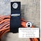 Grizzly Supply Storage Strap, 7, 10, 13 in L, 1, 1.5, 2 in W, Hook and Loop Closure, Grommet, Reusable, Black, 6PK GS-HLSS7x10x13-0 - alternate 5