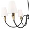 Z-Lite Claudelle 6-Light Chandelier, 46 in W, Matte Black + Modern Gold 4014-46MB-MGLD - alternate 4