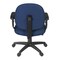 Regency Comfort Series Swivel Fabric Computer Task Chair with Adjustable Arms - Navy Blue 105-AA-NV - alternate 2