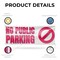 Signmission No Public Parking, 18 Inch x 48 Inch, Vinyl Banner B-30756 - alternate 2