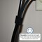 Grizzly Supply Hook and Loop Continuous Roll, 15 ft L, 0.5 in W, Cut to length, No Adhesive, Black, 1PK GS-HL1/2-0-15 - alternate 3