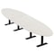 Skutchi Designs 16ft Conference Table With Power Unit | 14 Person Modular Oval Meeting Table | Harmony Series HAR-OVL-48X192-T.BK-WA7976-NA - alternate 1