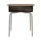 Flash Furniture 31.25 H, 24 W X Laminate, Steel, Walnut/Silver FD-DESK-GY-WAL-GG - alternate 2