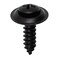 Auveco #10 x 3/4in Phillips Oval #8 Head Ab Tapping Sems - Black, 50PK 11791 - alternate 1