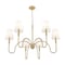 Z-Lite Jisele Rubbed Brass 6 Light Chandelier 4505-6RB - alternate 2