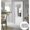 Sartodoors Solid Interior French, Lucia 1533 White Silk with Clear Glass, Single Regular Panel Frame Trims Ha LUCIA1533ID-WS-18 - alternate 3
