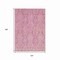 Homeroots 10' X 14' Pink And Ivory Damask Washable Indoor Outdoor Area Rug 616537 - alternate 2