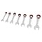 Performance Tool 7 pc. SAE Ratcheting Wrench Set, Stubby, 100 Gear Teeth, Chrome Vanadium W30634 - alternate 1