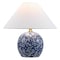 Jonathan Y Felice 17.25" Modern Cottage Floral Ceramic Globe LED Table Lamp, Blue/White JYL5508A - alternate 1