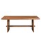 Homeroots 75" Brown Solid Wood Trestle Base Dining Table 554339 - alternate 1