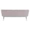Homeroots 70" Beige Velvet Sofa With Gold Legs 385936 - alternate 2