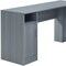 Homeroots 60" Gray Wood L Shape Computer Desk With Two Drawers 723778 - alternate 2