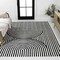 Jonathan Y Sofia MidCentury Modern Arch Stripe Two-Tone High-Low Black/White 8 ft. x 10 ft. Area Rug SCN109C-8 - alternate 1