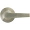 Steel Pro Brushed Nickel Straight Passage Door Lever LHX203B - alternate 2