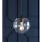 Jonathan Y Bleecker 7.75" Metal/Glass Globe LED Pendant, Clear/Oil Rubbed Bronze JYL9528D - alternate 2