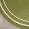 Homeroots 4' Green And Ivory Round Indoor Outdoor Area Rug 545956 - alternate 3