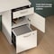 Bestar U Shaped Desk U-Shape Desk, 95-1/2" D X 66-1/2" H, 66" W X White Chocolate 46410-31 - alternate 3