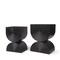 Homeroots Set of Two Black Metal 20 Ounce Pot Planters, 2PK 609415 - alternate 2