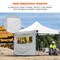 Ergodyne White Pop-Up Tent Mesh Window Sidewall - 10ft x 10ft 6195 - alternate 2
