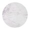 Homeroots 56" White and Black Marble and Solid Wood Pedestal Base Round Top Dining Table 572224 - alternate 2