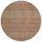 Homeroots 8' Brown And Ivory Round Chevron Washable Indoor Outdoor Area Rug 612246 - alternate 2