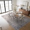 World Rug Gallery Gray Flatweave Rug - Washable Vintage Style, Neutral for Any Room 9 ft x 12 ft WR173GRAY9X12 - alternate 2