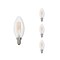 Bulbrite 60w Clear Dimmable B11 Edison Style Filament LED Lght Bulb Warm Wht Candelabra Scrw Base, 2700K, 4PK 861584 - alternate 1