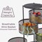 Home-Complete Kitchen Storage Rolling Cart with Wheels 5 Tier Rotating Baskets for Pantry, Bathroom, or Craft Room 83-106-B - alternate 4