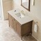 James Martin Vanities Kinnsden 48" Sgl Vanity, Weathered Oak w/ 3 CM Siberian Silestone Top w/FreePower Wireless Charger D680-V48-WTO-FSFR - alternate 2