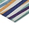 Homeroots 8' X 10' Blue Green And Copper Striped Washable Indoor Outdoor Area Rug 597370 - alternate 3