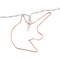 Elegani Rose Gold Unicorn String Lights - 10 Warm White LED Lights on 4.5ft Cord - Cute Nursery or Bedroom PH-600188 - alternate 1
