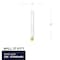 Bulbrite Incandescent Dimmable 40 Watt T8 Light Bulbs with Clear Glass Finish, E26 Screw Base, 5 PK 861076 - alternate 2