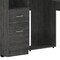 Homeroots 47" Gray L Shape Computer Desk With Two Drawers 403823 - alternate 2