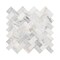 Msi Capri Blue Herringbone Sample Honed Mosaic Marble Floor And Wall Tile ZOR-MD-0534-SAM - alternate 4