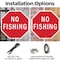 Signmission No Fishing, 6 inch X 6 inch, Plastic Sign, 2PK OC-P-2PACK-6-80 - alternate 3