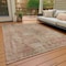 Homeroots 10' X 14' Beige And Taupe Abstract Washable Indoor Outdoor Area Rug 615499 - alternate 3