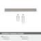 Amerock Monument 3-3/4 inch (96mm) Center-to-Center Polished Nickel Cabinet Pull, 25PK 25VMP36570PN - alternate 2